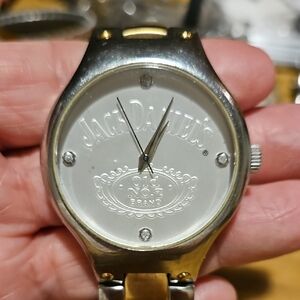 Jack Daniel's Two-Tone Silver and Gold Wristwatch. Limited Edition.